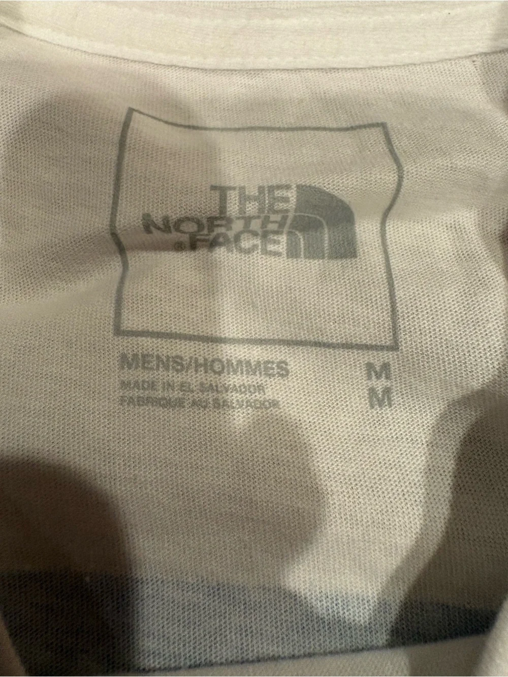 Men's The North Face Crew Neck Boxy Tee White T-Shirt Size M